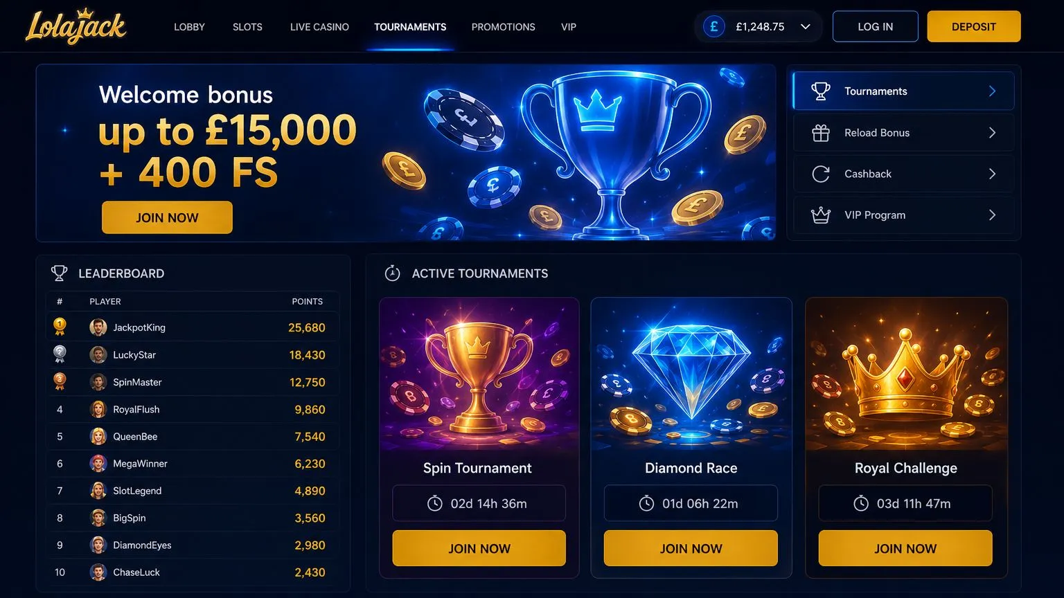 Lolajack Casino Reviews of Bonuses and Promotions