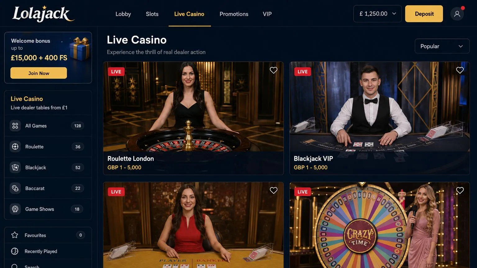 Lolajack Casino Reviews User Experience Review